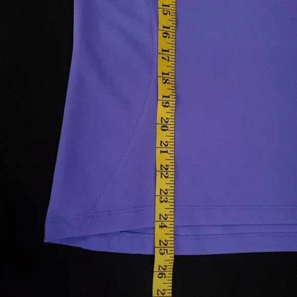 Under Armour Shirt Womens Medium Golf 1/4 Zip Pullover Heathered Purple Heatgear - Picture 14 of 16